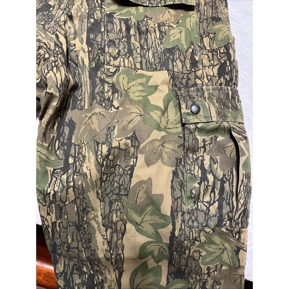 Winchester Trebark Camo Vintage Pants sz LG Cargo Hunting Pants Adjustable